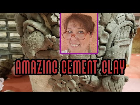 DIY Amazing Cement Clay😊 #cementclay #papermache #papercrete #gnomehouse