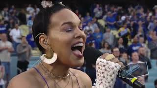 National Anthem at Dodgers Stadium!