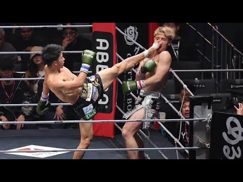 【RIZIN】K-1朝久泰央の三日月蹴りでYURAが悶絶、ダウン応酬の死闘制す「めちゃくちゃ熱い」「朝久最高だよ！」