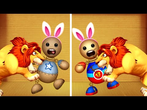 Lion vs 2 Buddyman | Kick the Buddy vs Buddyman Kick 2 Android Gameplay 2021