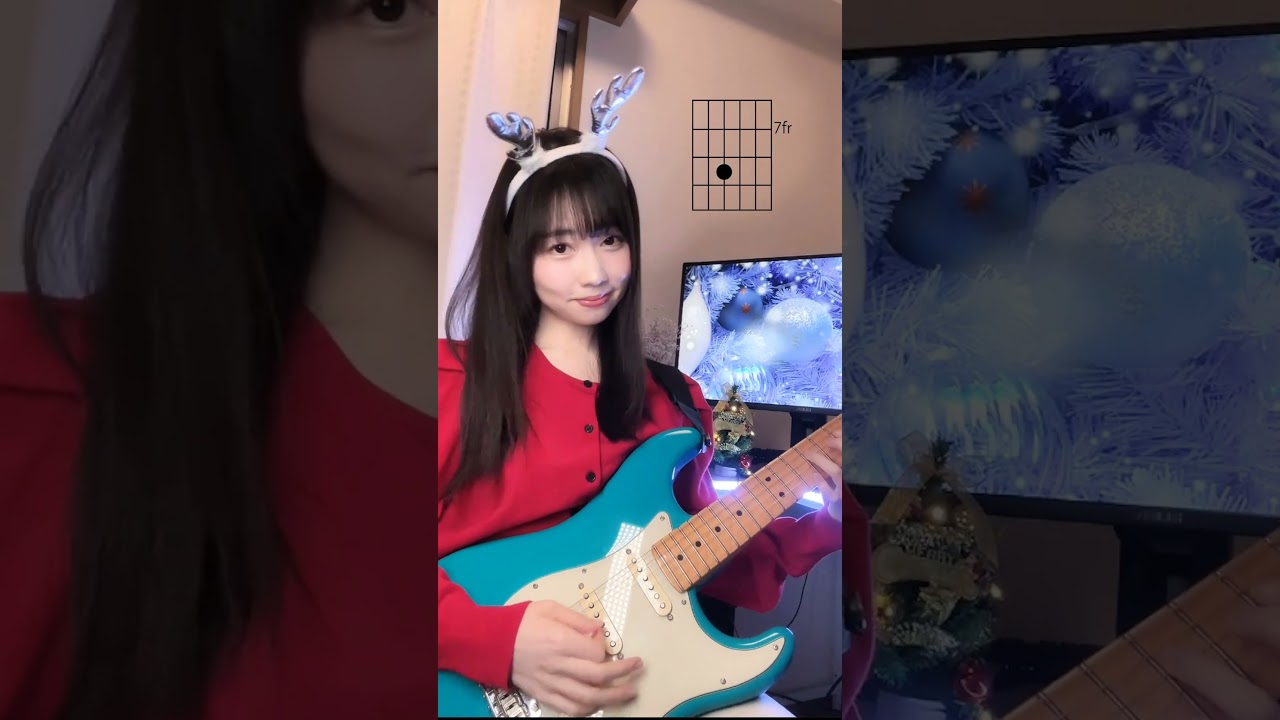 クリスマスロック 弾いてみた！ #弾いてみた #ギター #ギター女子 #guitar #guitarcover #christmas