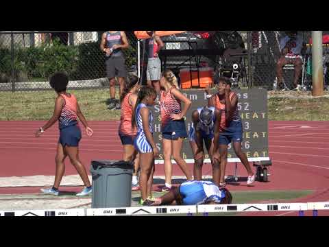Girls 100m Hurdles Section 2 Finals Fort Lauderdale City Championships 2021