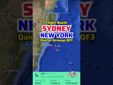 ✈️ Sydney to New York Flight 🇦🇺➡️🇺🇸 via Auckland 🇳🇿 | Qantas Airways QF3