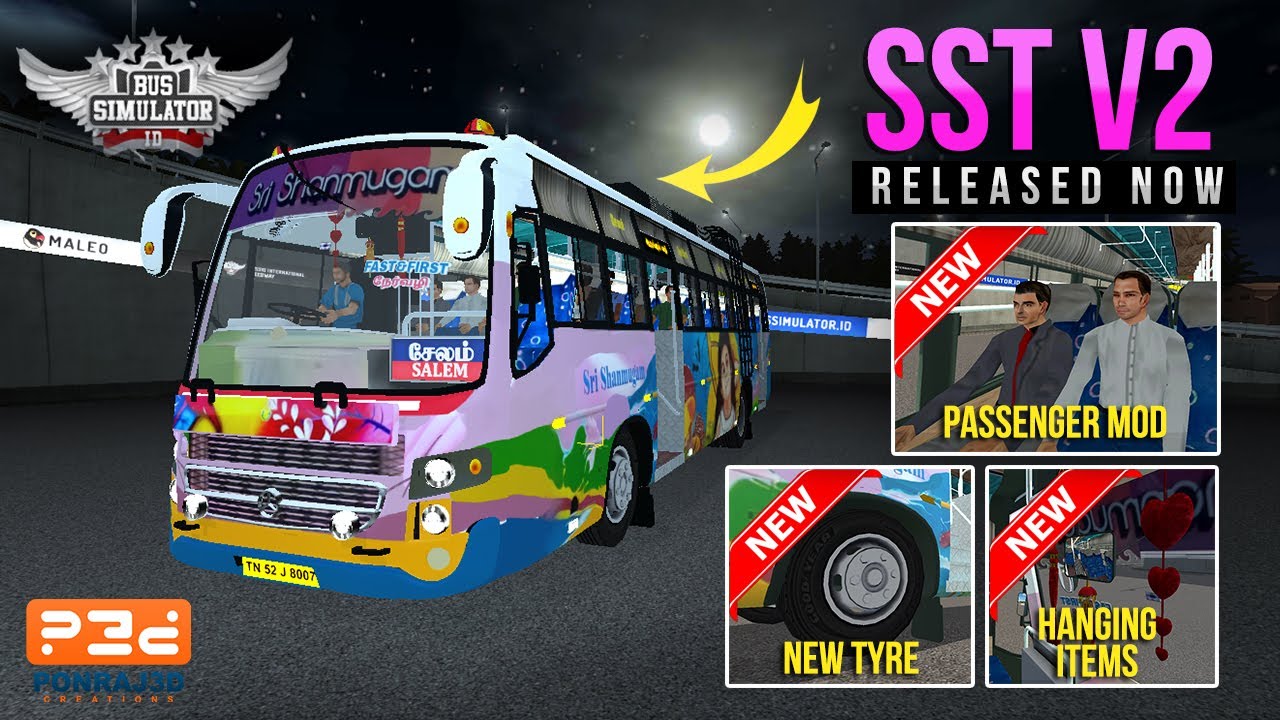 SST Autob&uacute;s privado de TamilNadu Modelo 3D