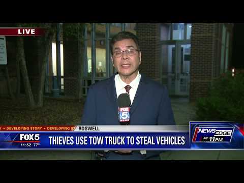 Thieves use tow trucks to steal vehicles