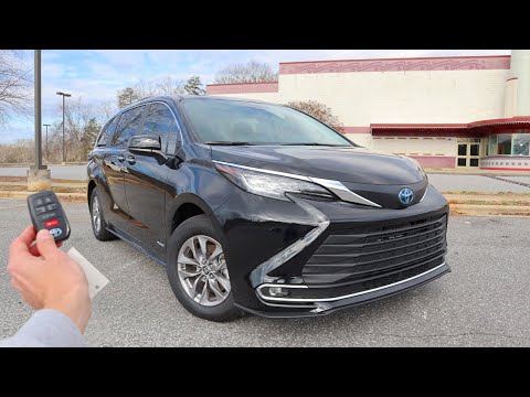 2021 Toyota Sienna XLE Hybrid: Start Up, Walkaround, Test Drive and Review