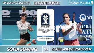 Sofia Sewing vs Estee Widdershoven at the PPA Virginia Beach Open | Quarterfinal