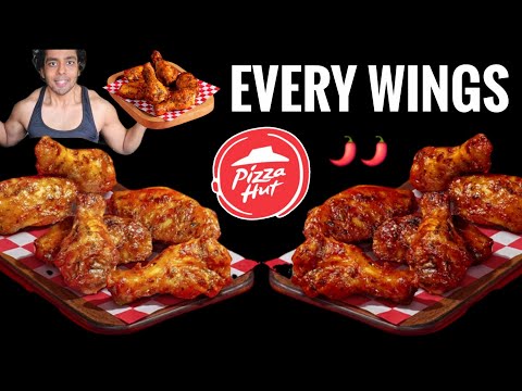 Spicy PizzaHut Wings Review 🥵 No Water Challenge.