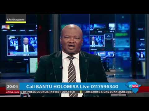 UDM leader Bantu Holomisa presents As It Happens on eNCA. Part 1