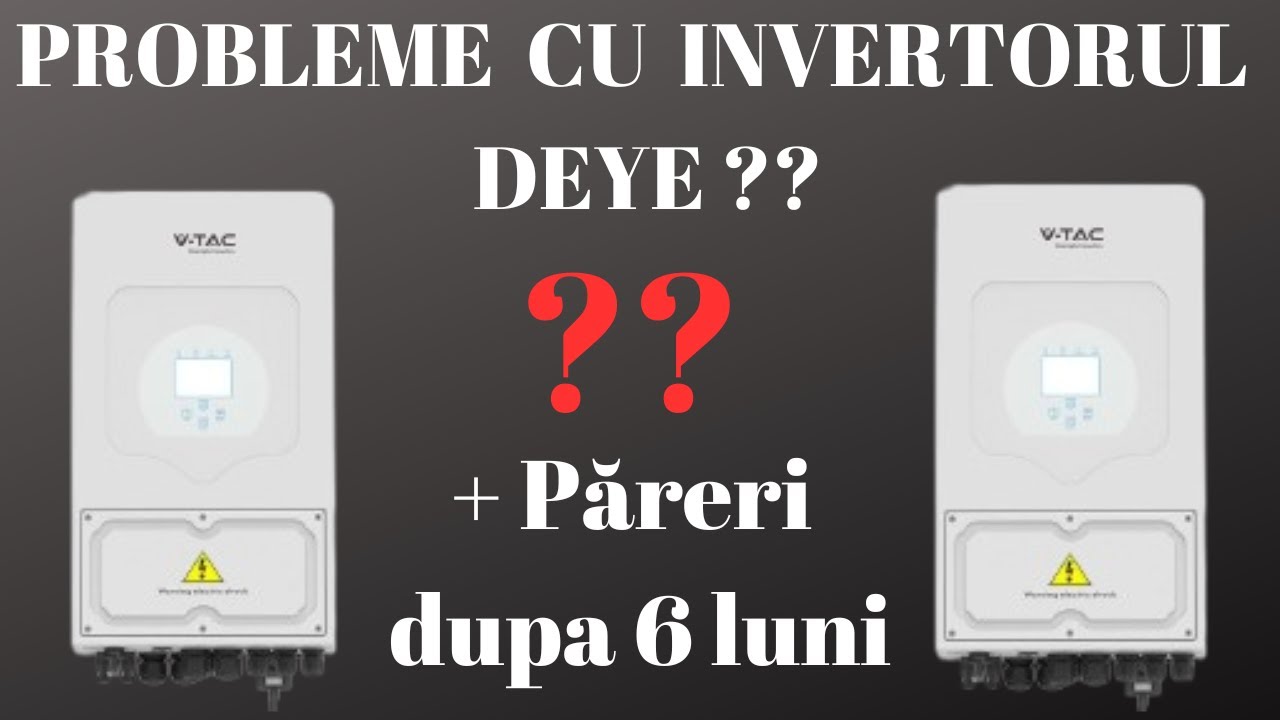 Probleme cu invertorul Deye 6kw , s-a stricat invertorul Deye oare ? Voi ce spuneti ?