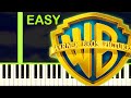 WARNER BROS INTRO THEME EASY Piano Tutorial