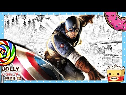 Captain America Marvel Superheroes MAGIC Coloring Page | Kids Fun Art