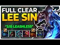 S13 LEE SIN JUNGLE CLEAR - 3:15 LEASHLESS [League Of Legends]
