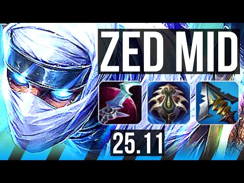 ZED vs SION (MID) | 1700+ games | EUW Master | 25.11
