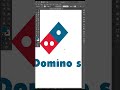 Dominos Pizza Logo Design Adobe Illustrator Illustratorshorts Agdesigner Shortsfeed