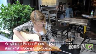 Amylie - Les filles | Performance acoustique dans le cadre des FrancoFolies de Montréal