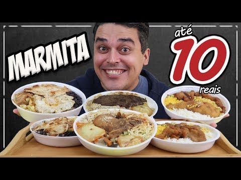 EXPERIMENTAMOS MARMITAS DE ATÉ 10 REAIS! - Será que deu bom?  |  Ifood