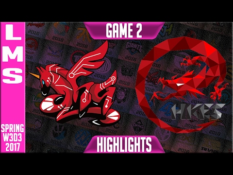 AHQ vs HKE Highlights Game 2 - LMS W3D3 Spring 2017 - AHQ vs HKE G2 (NO ENGLISH)