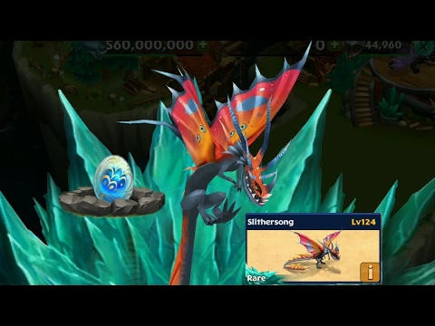 Slithersong max level 124 titan mode||Dragons rise of Berk