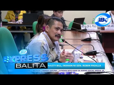 Anti-Political Dynasty Bill, inihain ni Sen. Robin Padilla |IBC EXPRESS BALITA