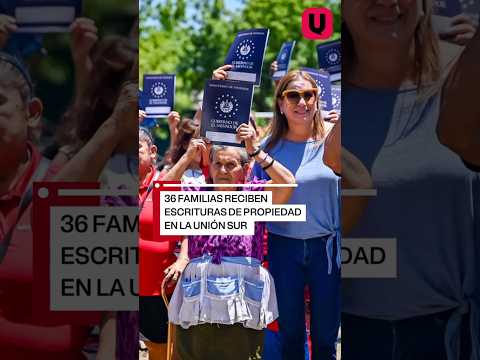 Ministerio de vivienda entrega escrituras de propiedades a 36 familias de La Unión Sur