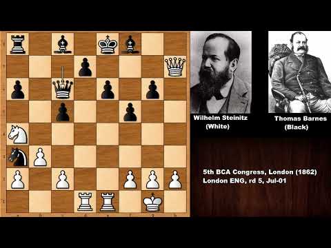 Wilhelm Steinitz vs Thomas Barnes - London 1862