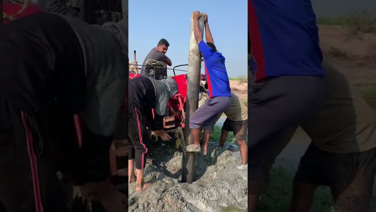 Failed Borewell casing pipe removal