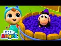 Baa Baa Black Sheeps Running Away! | Little Angel | Moonbug Kids - Farm Animals