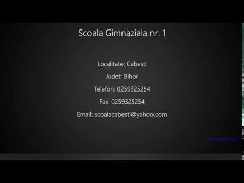 Scoala Gimnaziala nr. 1 Cabesti