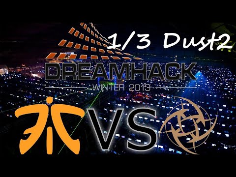 Fnatic VS NiP - 1/3 Dust2. ФИНАЛ Мажор DreamHack Winter 2013 Йенчепинг. CS:GO
