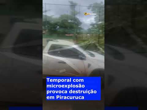 Temporal com microexplosão provoca destruição em Piracuruca