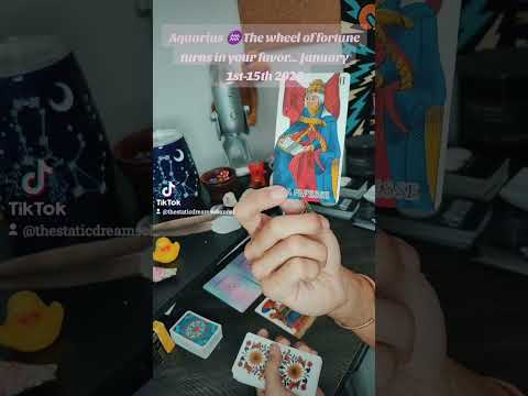 Aquarius ♒ The wheel of fortune turns January 1st-15th 2026 #aquarius #fyp #tarot #zodiac #january 