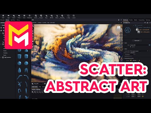 Maverick Render Product Viz Scatter Abstract Art