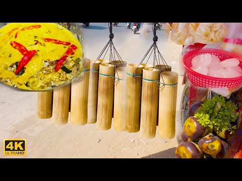 Minimalism Living In Cambodia - Morning Activities: Food Market, Street Food Stall Vlog #007