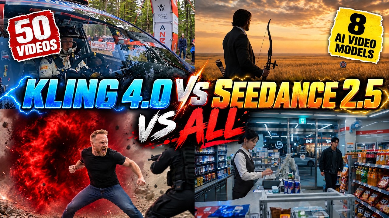 Kling 4.0 vs Seedance 2.5 vs ALL – Best AI Video Generator?