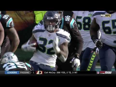 Chris Carson LANDS Front Flip While Trying to Hurdle! | Seahawks vs Panthers | Week 12