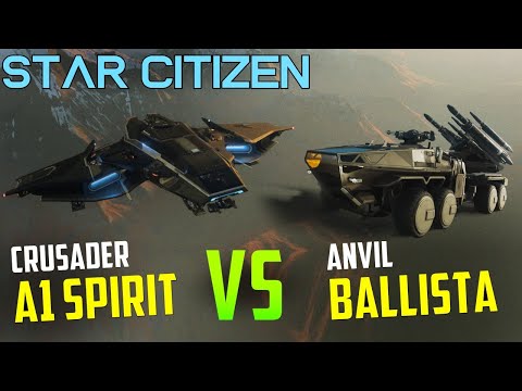 A1 Spirit Bomber VS Player Anti-Air ( Ballista / Centurion ) - Star Citizen 3.21 Vehicle Testing