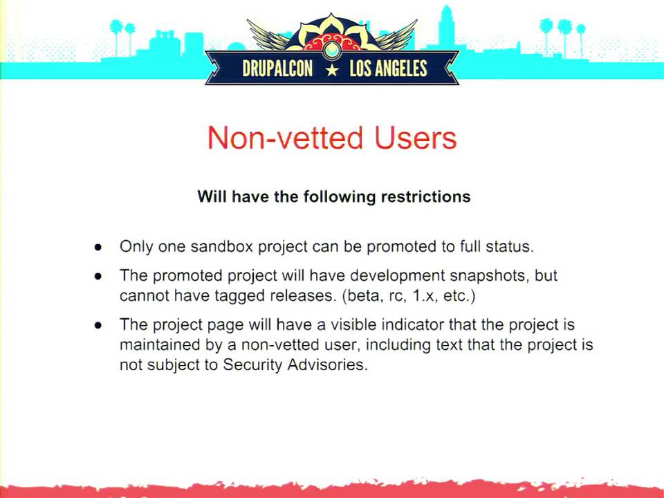 DrupalCon Los Angeles 2015: Revamping the project applications process on Drupal.org