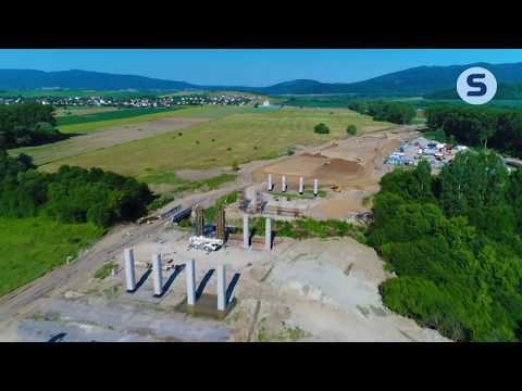 Výstavba úseku D1 Budimír - Bidovce / júl 2017