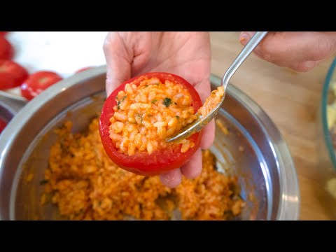 POMODORI RIPIENI DI RISO la ricetta casalinga italiana dell’estate! Come si fanno i pomodori ripieni