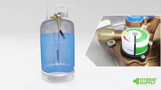 Plniaca fľaša Alugas TRAVELMATE 11 kg s multiventilom