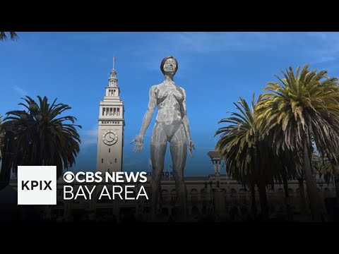 45-foot statue of naked woman unveiled in San Francisco