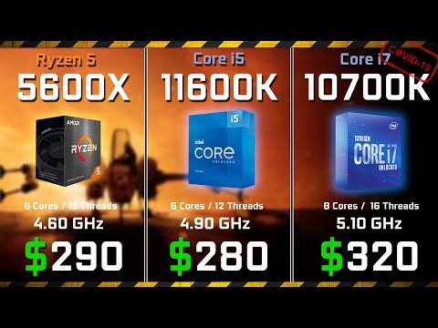 Ryzen 5 5600X vs Core i5 11600K vs 10700K | Test in 10 Games (COVID-19 Pricing)