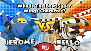 Download lagu Jerome vs Bello: Siapa Karakter Terhebat di Super Wings? | Marble Kids Balap Kelereng #short mp3