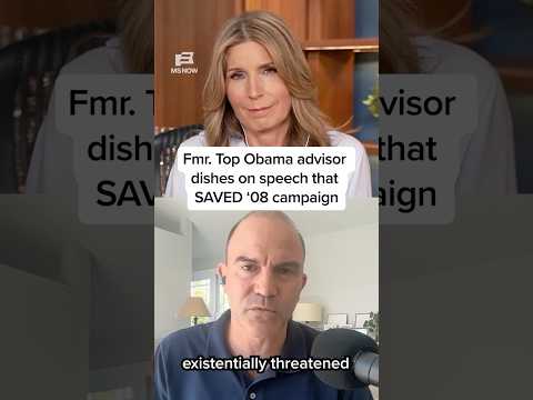 Former Top Obama advisor dishes on speech that SAVED '08 campaign