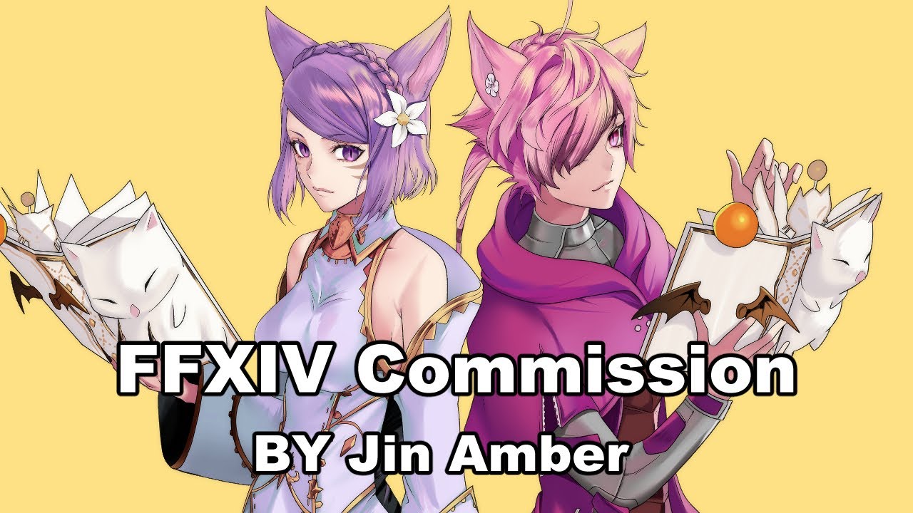【SpeedPaint】 FFXIV Miqo'tes Commission【Clip Studio Paint】