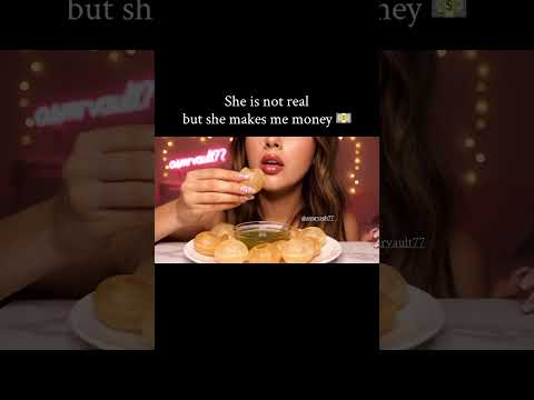 She is eating Pani Puri while paying my 💸 bills😂 ASMR VIRAL HACK #asmr #asmrsounds #monetization