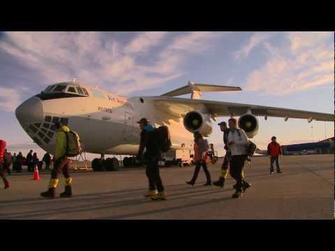 The Whittaker Mountaineering Guide Team Sharing the Stoke on the Way to Antarctica