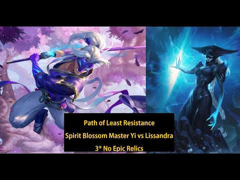Spirit Blossom Master Yi (3 star no epic) vs Lissandra - Legends of Runeterra