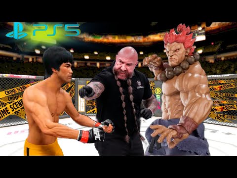 UFC4 Bruce Lee vs. Akuma EA Sports UFC 4